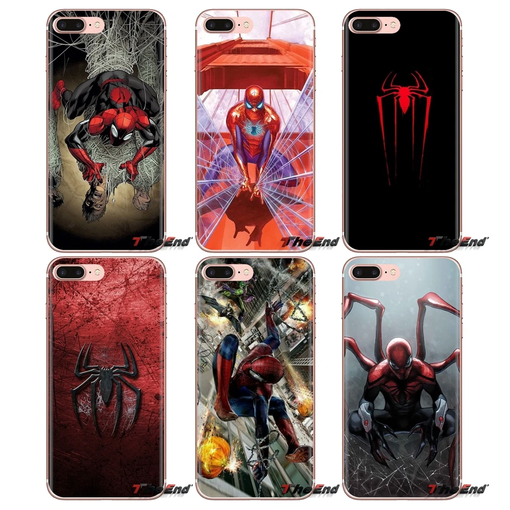 Мягкие прозрачные чехлы для iPod Touch Apple iPhone 4 4S 5 5S SE 5C 6 6S 7 8 X XR XS Plus MAX spiderman |
