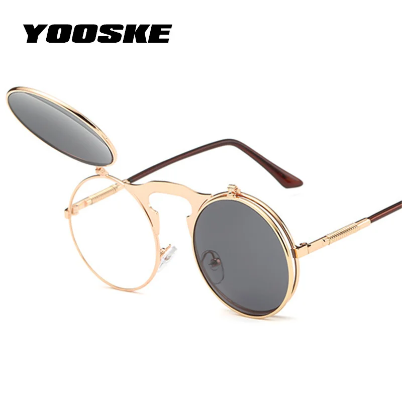 Солнцезащитные очки YOOSKE в стиле ретро для мужчин и женщин брендовые дизайнерские