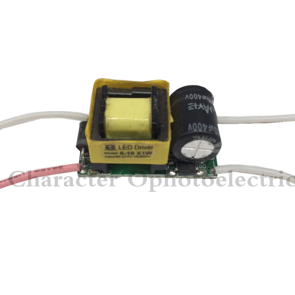 Штук изоляции 10 Вт AC85-277V светодиодный драйвер 6-10x1W 300mA DC18-34V светодиодный питания постоянного тока светодиодный лампы
