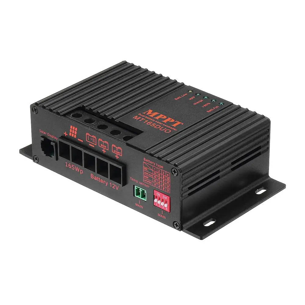 MPPT5012A-DUO MPPT 12A 12 V Солнечный контроллер заряда с ЖК-солнечным регулятором для солнечной панели зарядное устройство