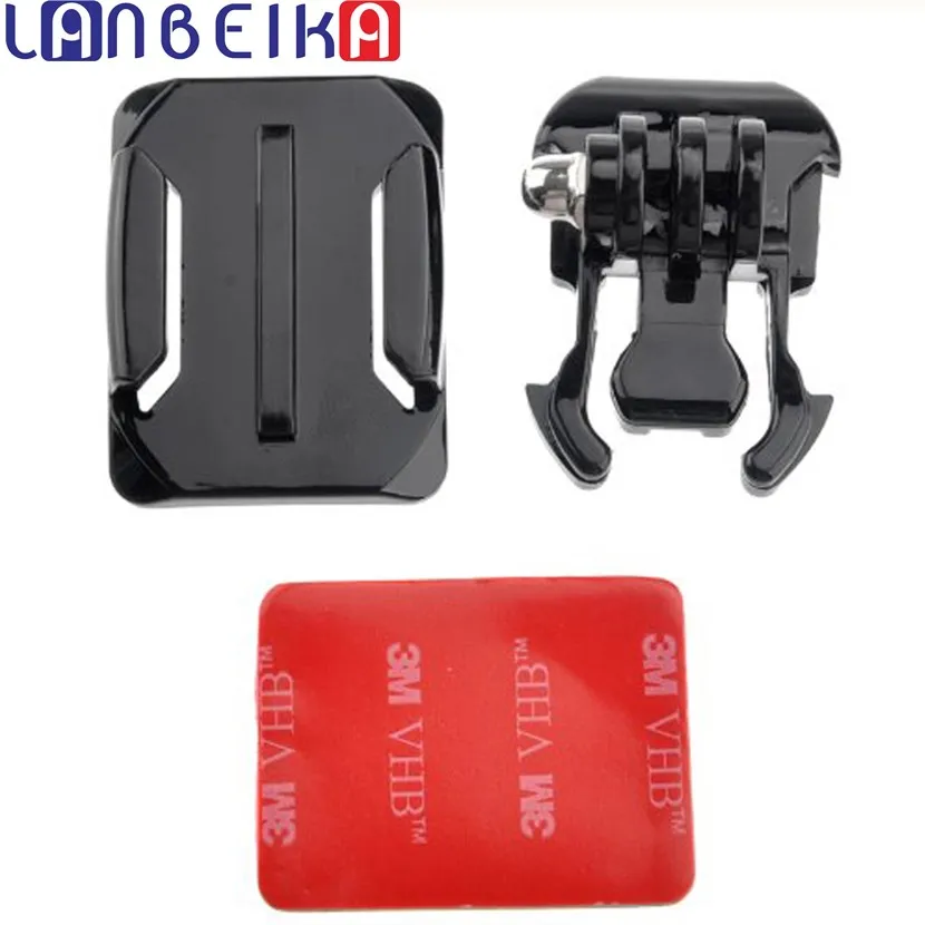 

Крепление LANBEIK для GoPro, эргономичная поверхность 3M, клейкая Пряжка, основное изогнутое крепление для Gopro 10 9 8 7 SJCAM SJ5000 SJ6 DJI YI