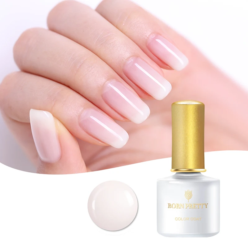 Полупрозрачный гелевый гель для ногтей BORN PRETTY, 6 мл, розовый, желтый, фиолетовый, УФ-гель, отмачиваемый, Опаловый гелевый гель для ногтей, УФ-гель для ногтей