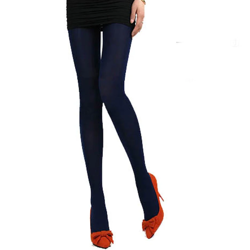 Blue Footed Tights Женские сексуальные колготки Непрозрачные Колготки зимние теплые нейлоновые чулки утолщенные эластичные тонкие теплые плотные колготки высокого качества - Цвет: Blue Footed Tights