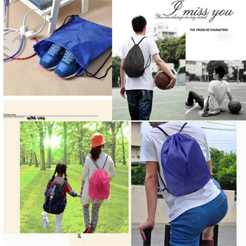 Индивидуальная Персонализированная сумка на шнурке нейлоновая