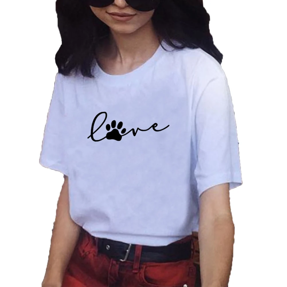 Футболка женская хлопковая с принтом милая рубашка коротким рукавом рисунком