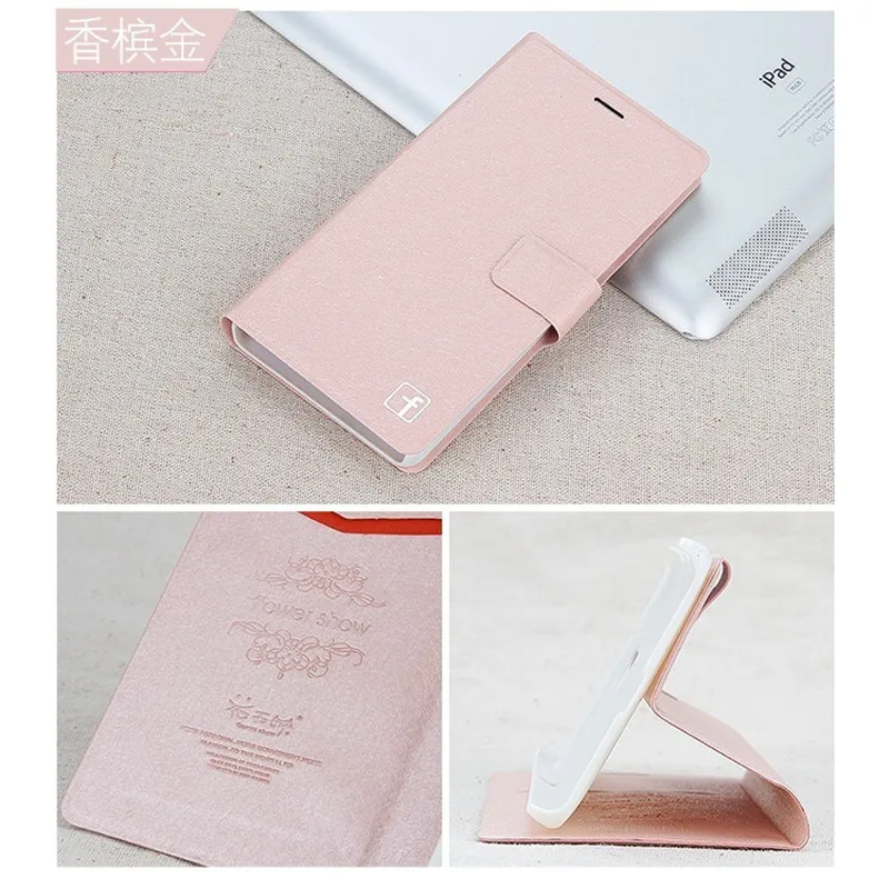 Flower show марка шелковый текстуры кожи сальто case для iphone 5c крышка держатель карты |