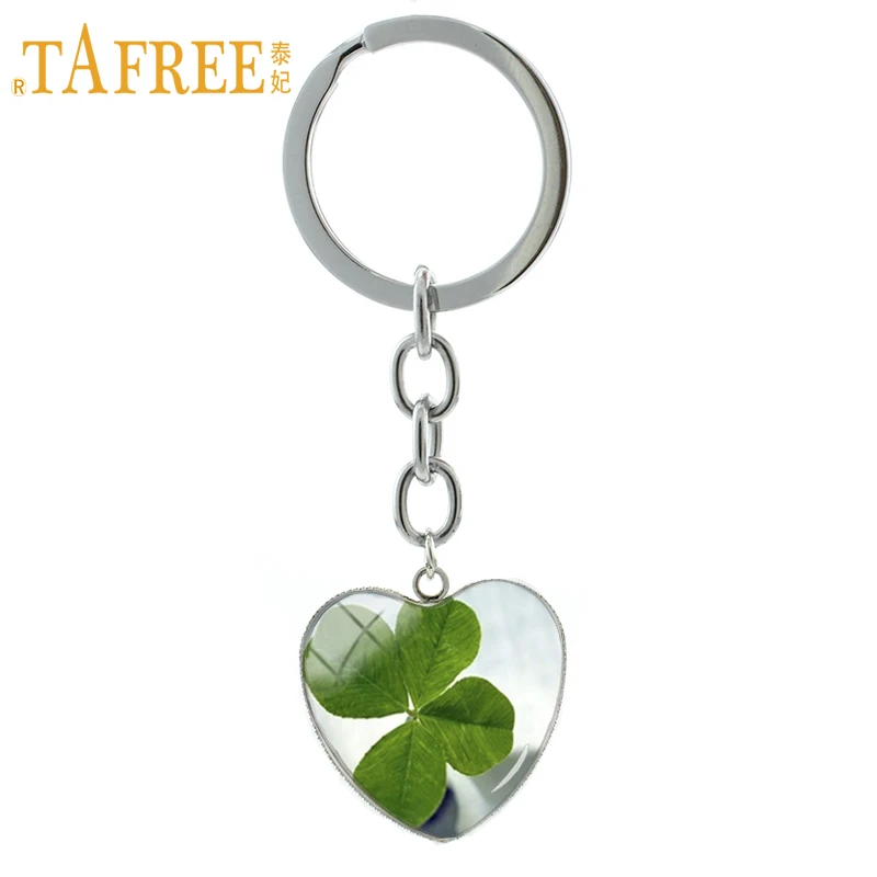 TAFREE зеленый Трилистник Клевера кулон брелок с надписью &quotLucky Charm&quot Ирландское