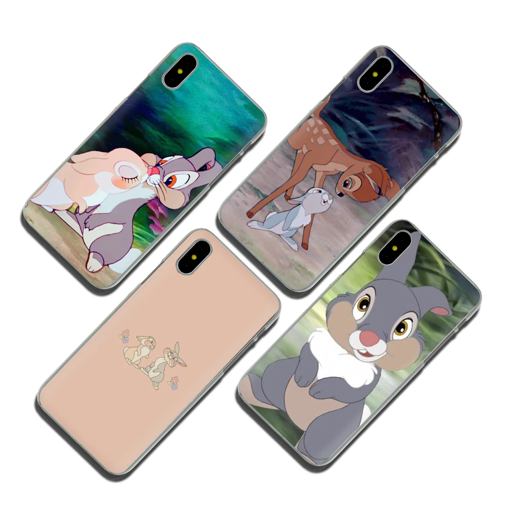Жесткий чехол Bambi Thumper для iphone 5 5s 6 6s 7 8 plus X XR XS MAX 11 pro Max