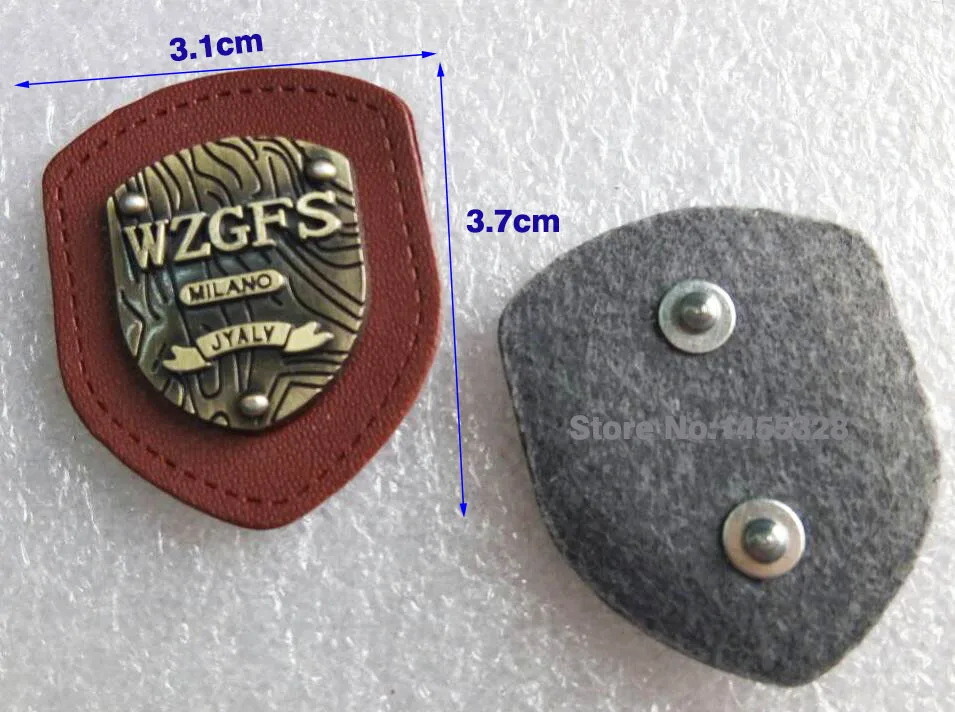 20 шт./лот Черная/коричневая искусственная войлочная кожа ПРИШИТАЯ с