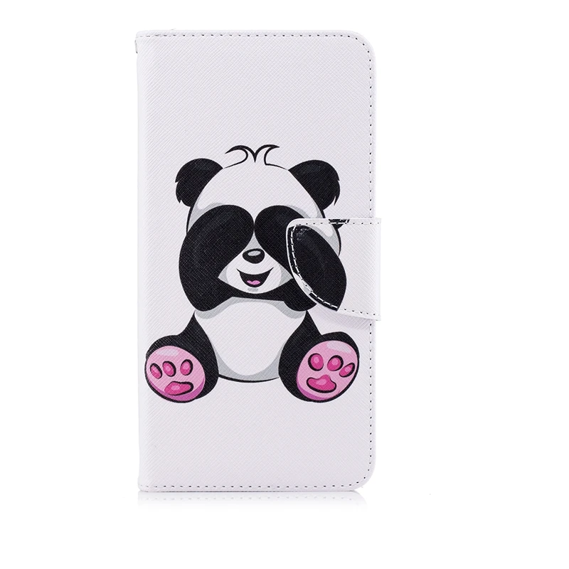 Чехол Etui для Huawei P20 Pro Роскошный кожаный бумажник с пандой откидной Huwawei P20Pro Capinha