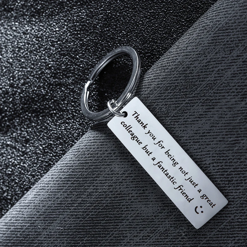 Брелок для ключей из нержавеющей стали подарок коллеги с надписью Thank You Лучший Друг Дружба|Брелоки| |
