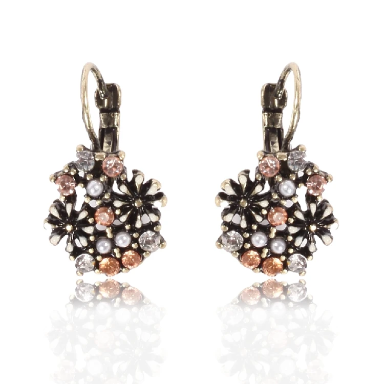 В богемном стиле Женская мода Стиль Цветок Серьги уха ювелирных изделий