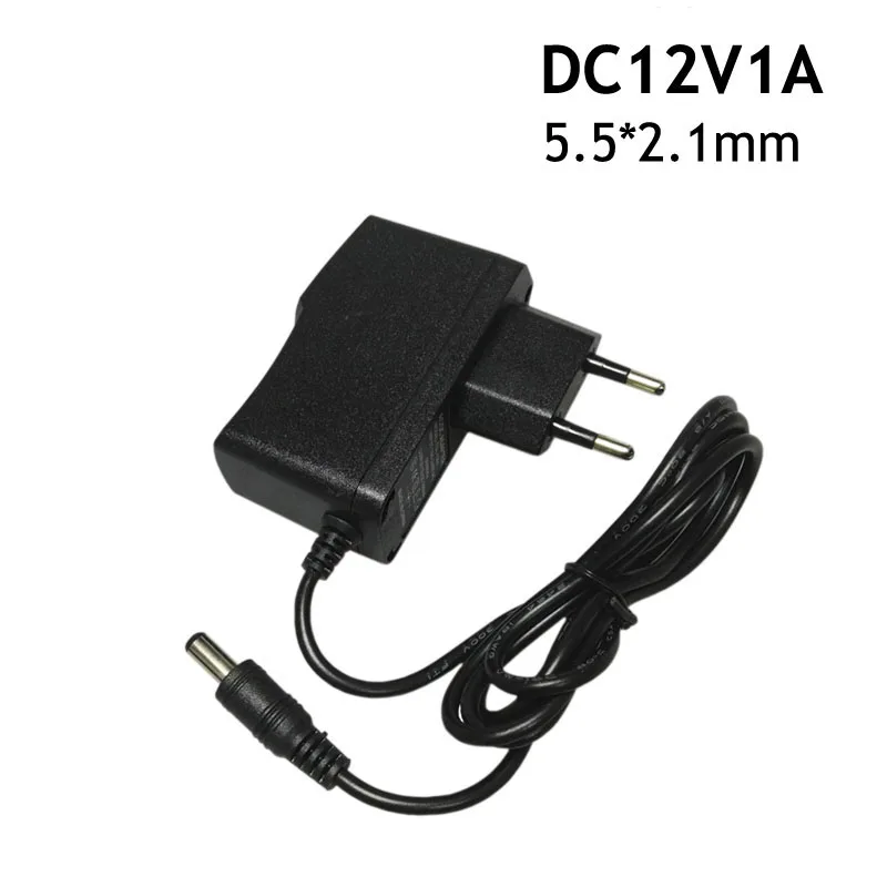 1PCS 12V1A New AC 100V-240V Converter power Adapter DC 12V 1A 1000mA Power Supply EU US AU UK Plug 5.5mmx2.1mm Free shipping |