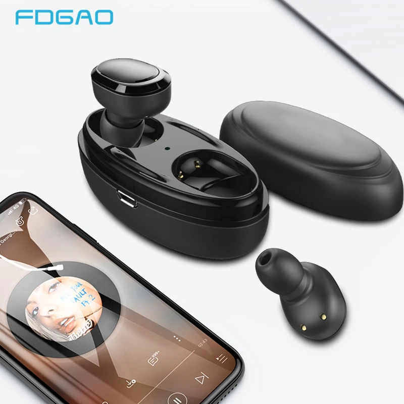 TWS Bluetooth 5 0 наушники настоящие беспроводные стерео с зарядным чехлом