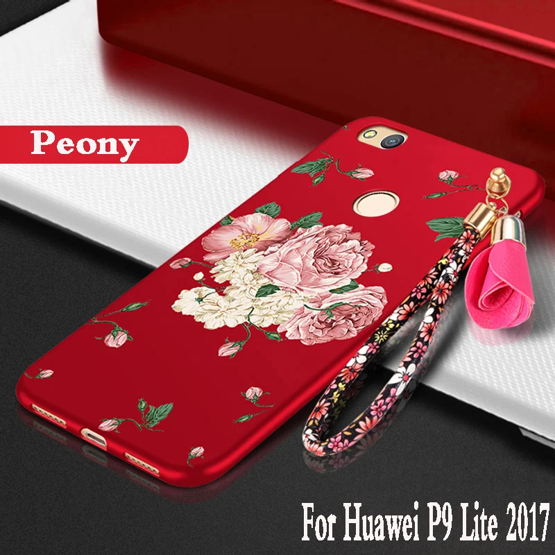 Силиконовый чехол для huawei p9 lite 2017 роскошная защитная задняя крышка телефона с 3D