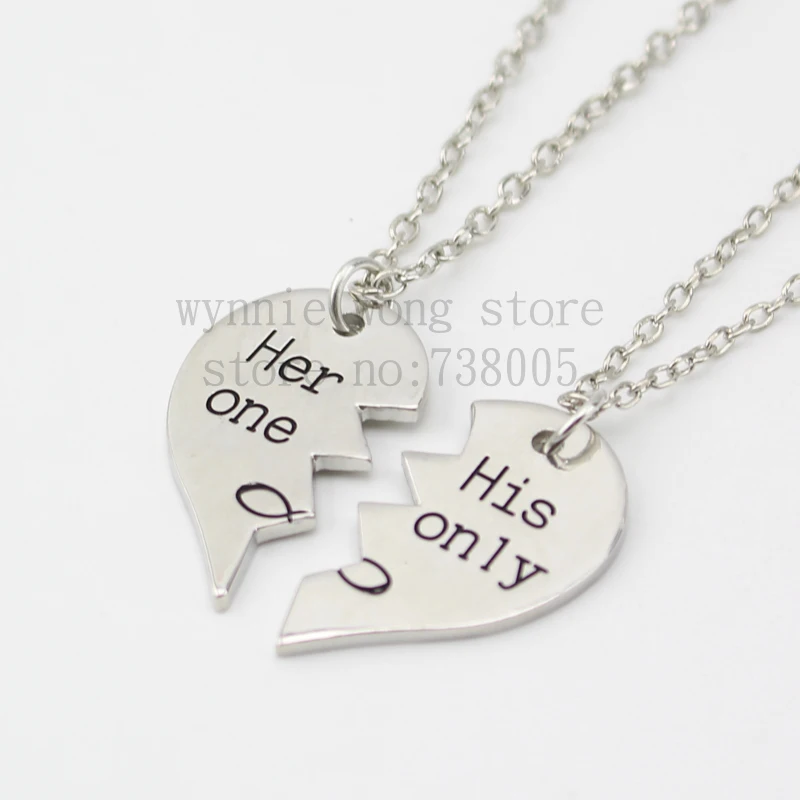 2015 Новый стиль ожерелье с подвеской в виде разбитого сердца комплект из 2