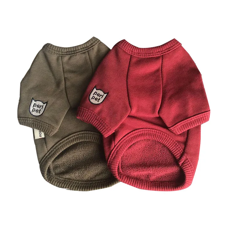 

Fashion Autumn Winter Pet Products Cat Dog Clothes Pets Coats Soft Cotton Dog Hoodies Clothing For Puppy Dogs 4 colors