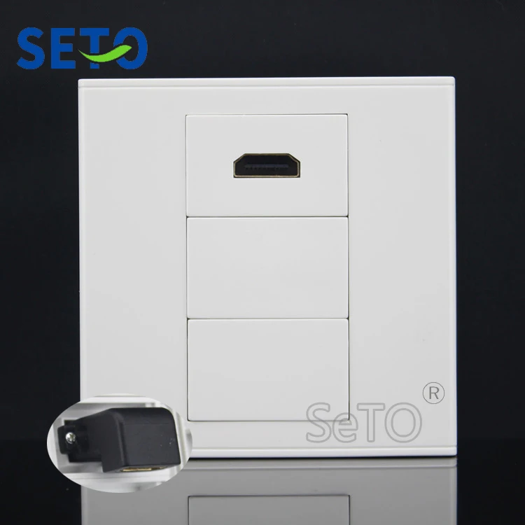 SeTo 86 Тип один порт локоть вставка HDMI панель настенная пластина розетка Keystone