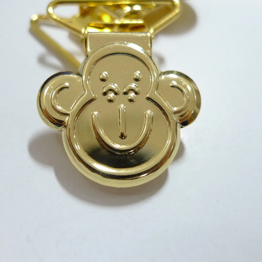 Зажимы для пустышек в форме обезьяны золотого цвета 1 дюйм 25 мм шт. | Мать и ребенок