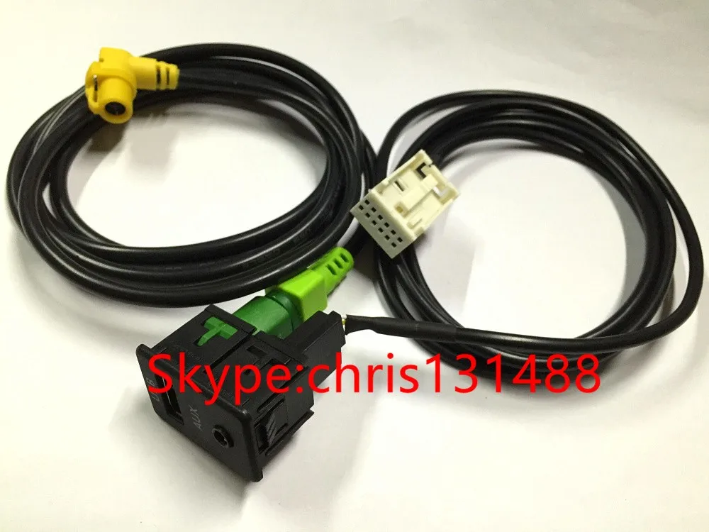 Новый OEM rns315 Усиленная серия RNS510 RNS310 rcd510 aux usb розетка переключатель жгут проводов