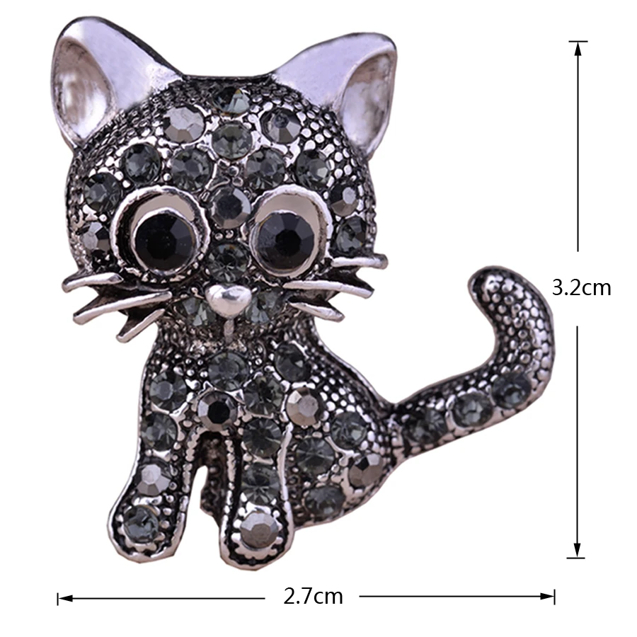 Милая маленькая кошка броши булавка ювелирное изделие для женщин костюм шапки