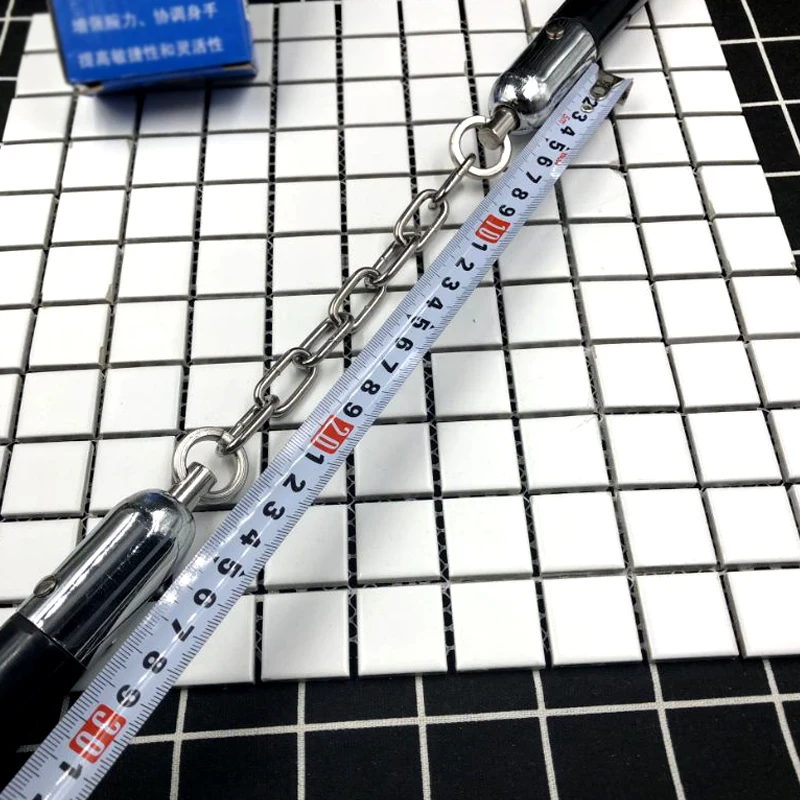 Резиновый эластичный nunchaku дерзкая цепь тренировки каратэ палка безопасности