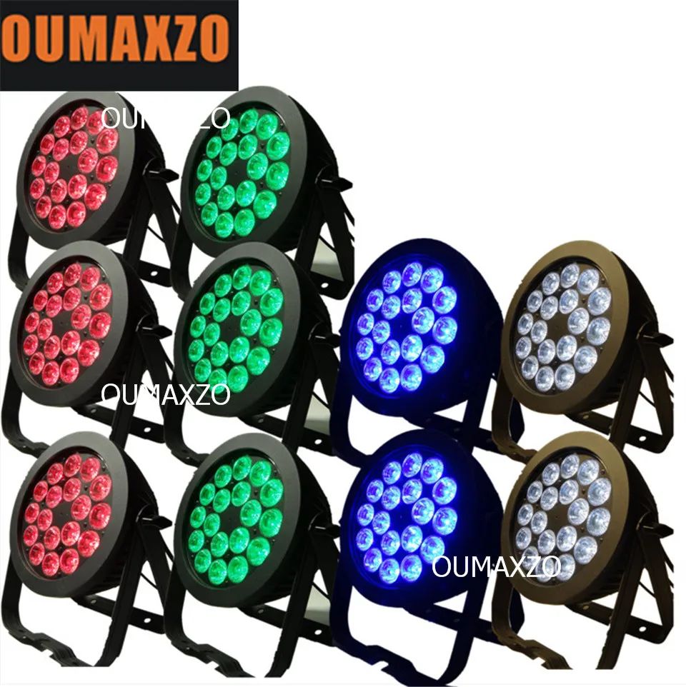 

10pcs/lot dj equipment price 18pcs 6in1 RGBWA UV par 64 led stage 18Watts 18pcs LED waterproof par Light 6in1 RGBWA UV ourdoor