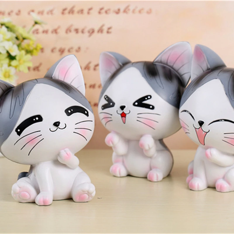 Мультяшная Милая кошка копилка для денег выражение лица уникальная забавная