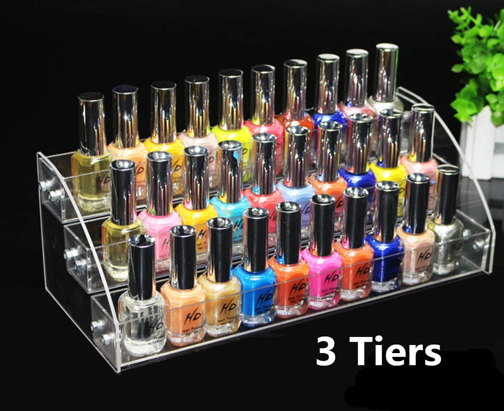 Прозрачный акриловый Органайзер для макияжа 6 ярусов подставка ювелирных