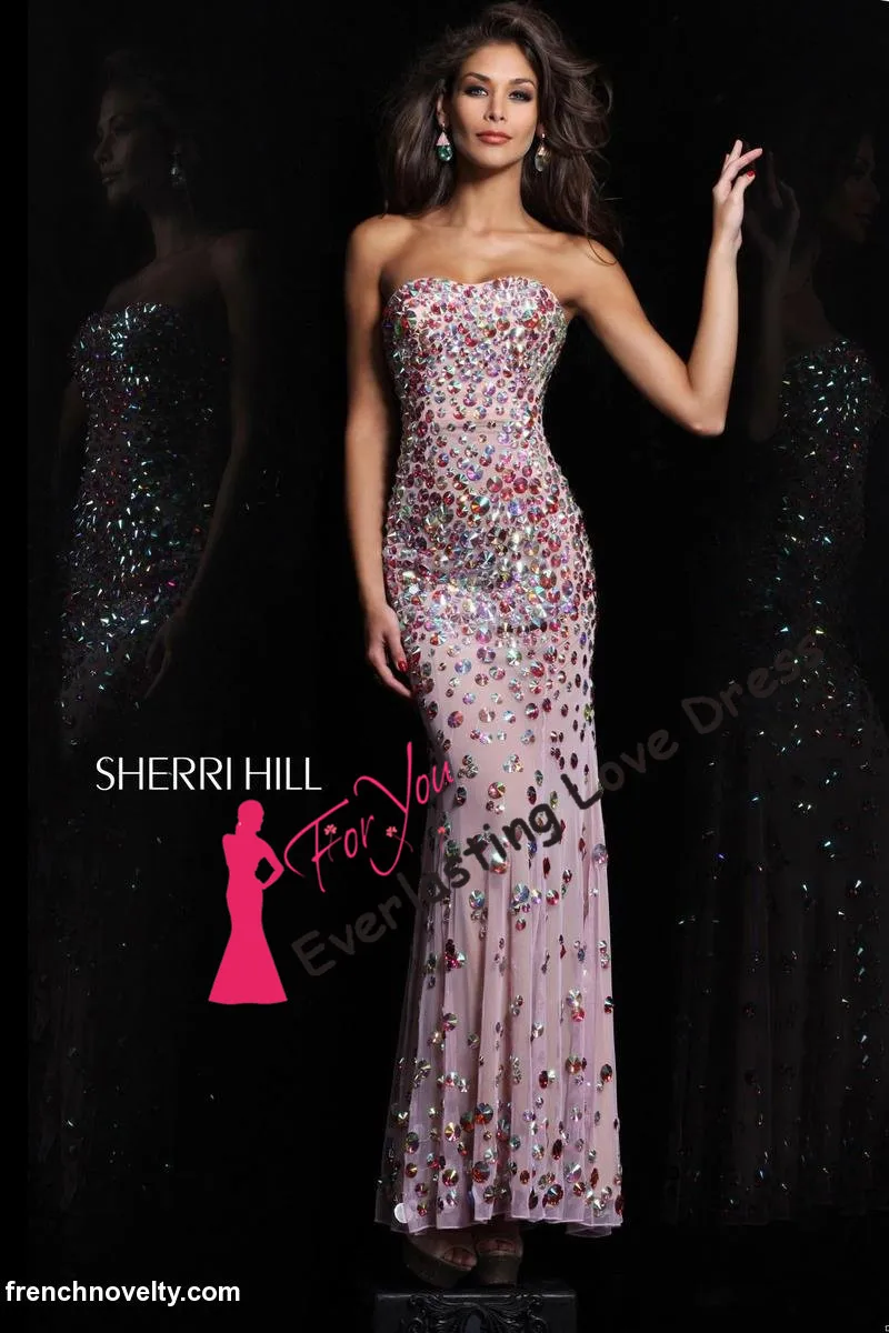2014 vestidos de fiesta Strapless AB Rhinestones Beading Biling Prom Dresses Floor Length Crystal Evening Gown Formal | Свадьбы и