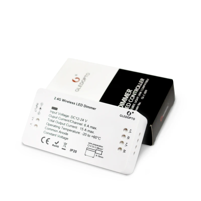 Умный диммер 2 4 г контроль освещения 12-24 В для Zigbee APP белый инструмент Горячая