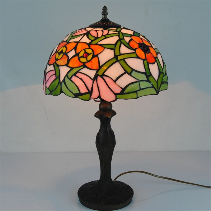 Оранжевый Цветочный Настольный светильник FUMAT европейский стиль ручная работа