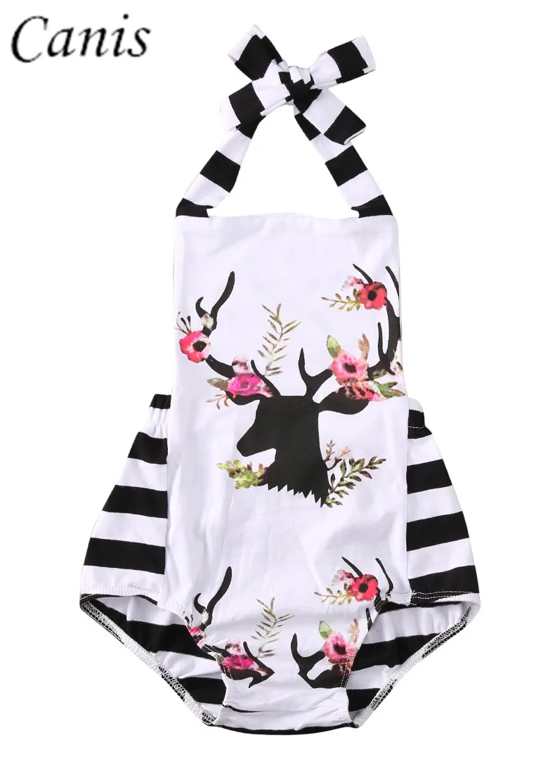 Спортивный комбинезон для новорожденных девочек хлопковая одежда без рукавов с