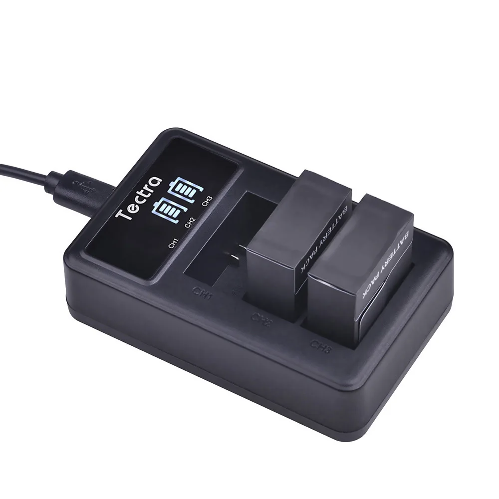 Аккумулятор Tectra 3 7 в/1600 мА · ч + зарядное устройство со светодиодной подсветкой USB