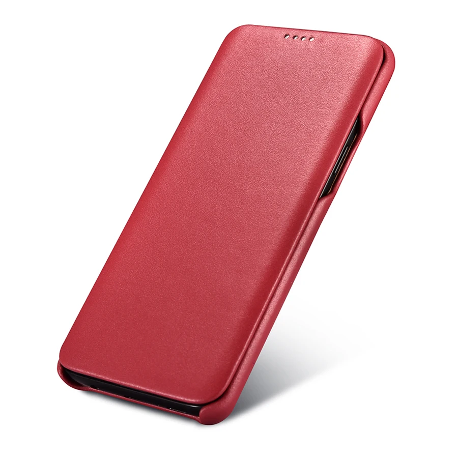 Новый для samsung S9 плюс S9Plus Роскошные Жесткий ПК + натуральная кожа флип полный