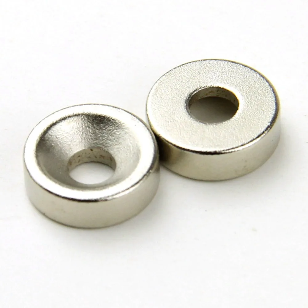 100pcs N35 Super Strong Countersunk Disc Magnets 12 x 4 mm Hole 4mm Rare Earth Neo Neodymium |