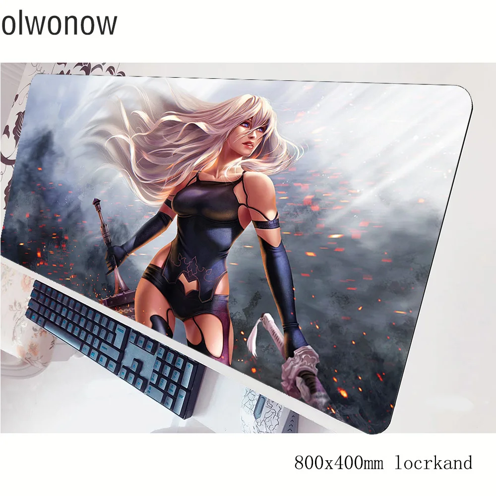 Коврик для мыши nier геймер 80x40 см игровой коврик Xl notbook Настольный гаджет padmouse игры