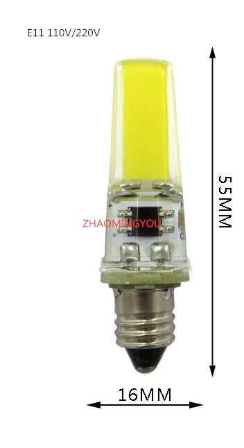 Светодиодный COB 10 Вт B15 E14 110 В 220 диммисветодиодный светодиод E11