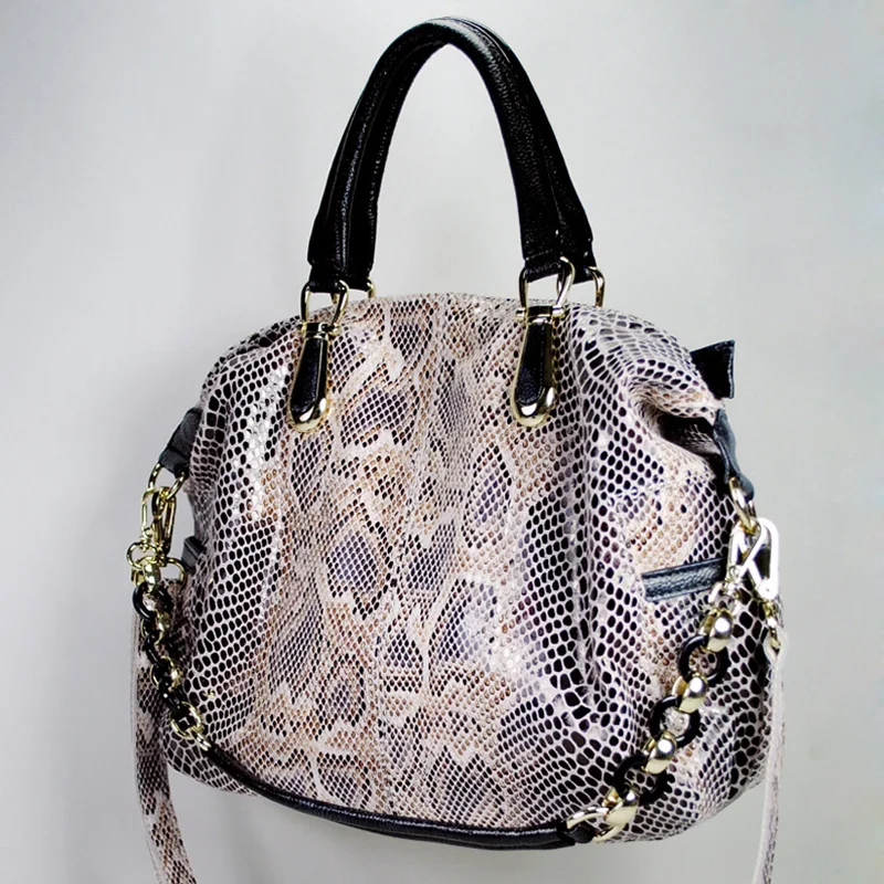 Брендовая женская сумка из натуральной кожи тоут классическая с принтом под