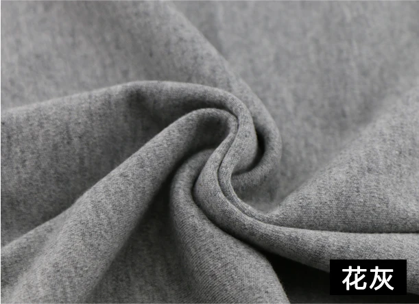 Gray 40s хлопок Двусторонняя трикотажная футболка ткань для детской одежды без флуоресцентного агента - Цвет: Gray