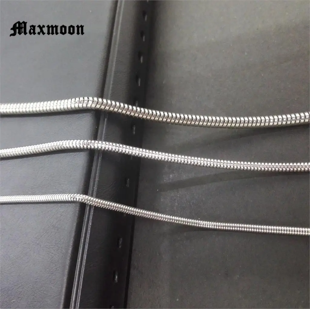 Maxmoon модное женское и мужское ожерелье-цепочка змеиная кожа 316L ожерелье из