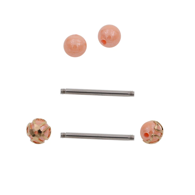 2 шт. Акриловые Кольца для языка 1 х16 мм|body piercing jewelry|piercing jewelrybarbell tongue |