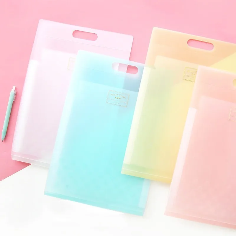KOKUYO Pastel WSG DFC65 A4 6P папка для хранения расширяющийся бумажник портативный