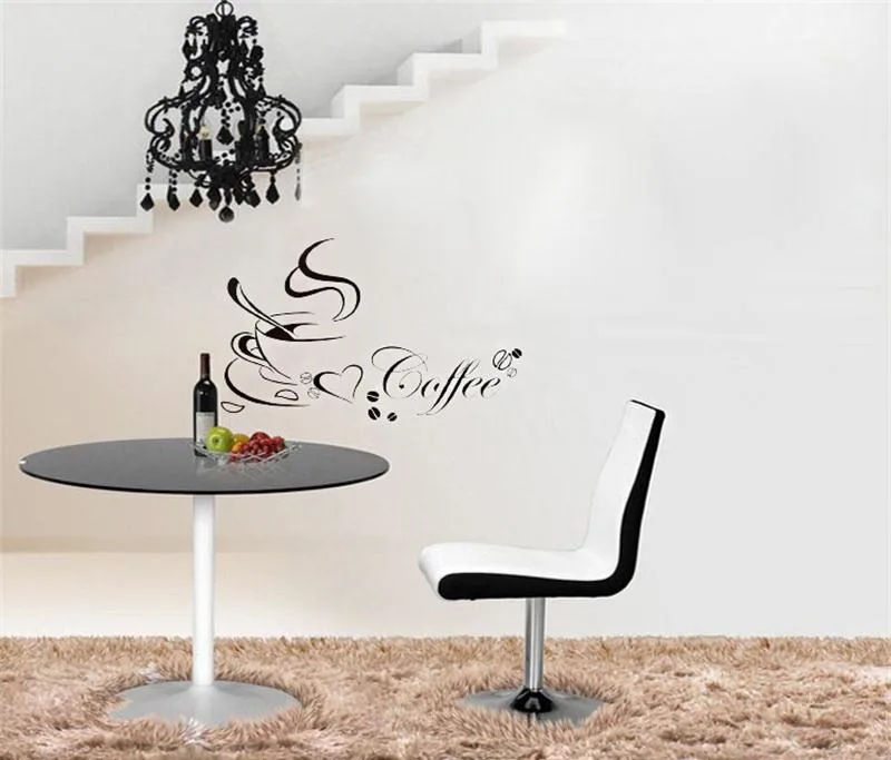 Wall Art настенная наклейка кофе гостиная магазин украшения модные шикарные дизайн