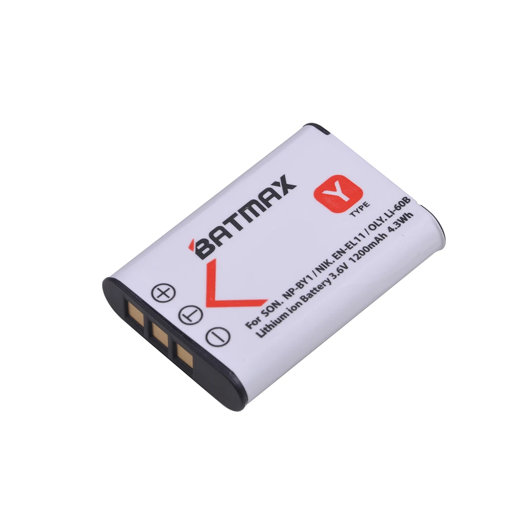 Аккумулятор Batmax 3 6 в 1200 мА · ч NP-BY1 EN-EL11 Li-60B NP BY1 для Nikon Coolpix S550 S560 Pentax M50 W60 W80 V20