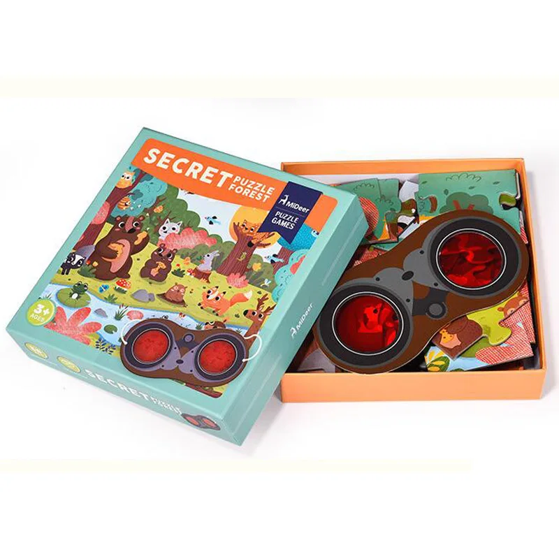 Замечательный большой лес океан секретная головоломка 35 шт с перспективными