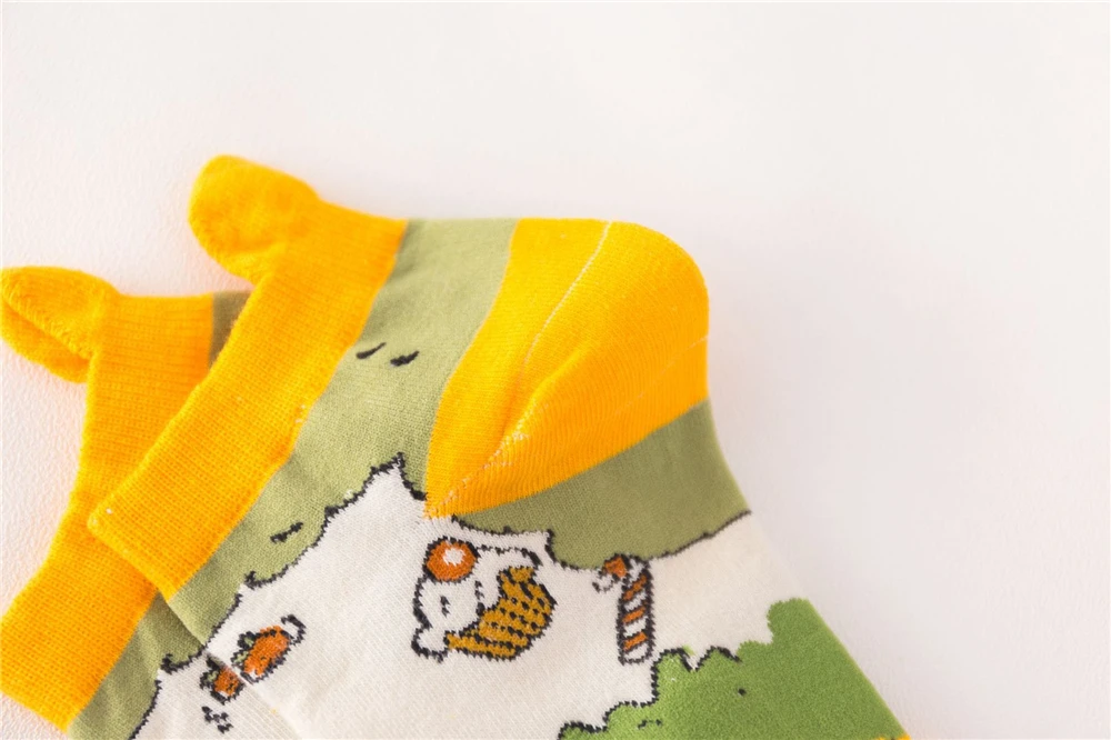 Harakuju women cute cartoon individuality short socks unisex funny hipster Christmas Halloween gift socks