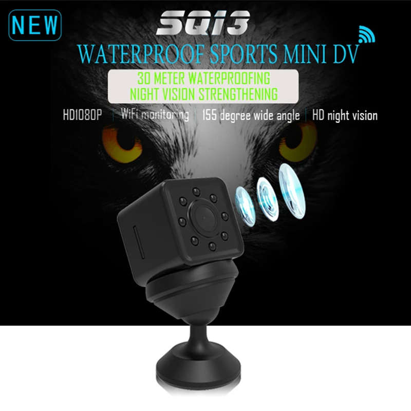 SQ13 HD WI-FI Камера 1080 P видео Сенсор Ночное видение видеокамеры Micro s DVR видеокамера