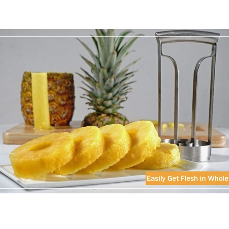 Stainless Steel Pineapple Peeler Cutter Slicer Corer Peel Core Tools Fruit Peeler Kitchen Pineapple Special Tool Durable