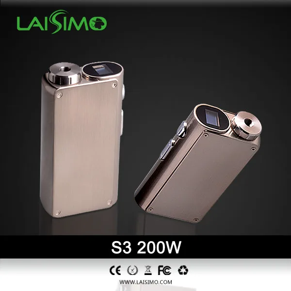 Original Laisimo S3 200W vape Mod electronic cigarette mod 18650 Rotating Display TC MODE vapor e 200 w MOD | Электроника